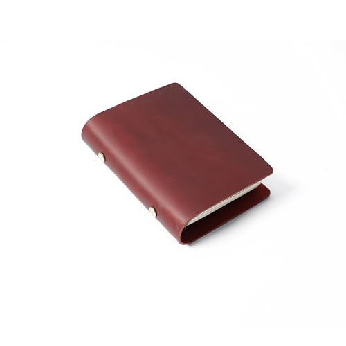 KISSKI·H Olvido A7 Lederbuch Tagebücher für Frauen, Nachfüllbare Reisetagebuch Leder Notizbuch Organizer, 6 Ringbuch Planer, Travelers Notebook für Geschäftsgeschenk/persönliches Tagebuch, Rot KISSKI·H Olvido A7 Lederbuch Tagebücher für Frauen, Nachfüllbare Reisetagebuch Leder Notizbuch Organizer, 6 Ringbuch Planer, Travelers Notebook für Geschäftsgeschenk/persönliches Tagebuch, Rot von KISSKI·H Olvido