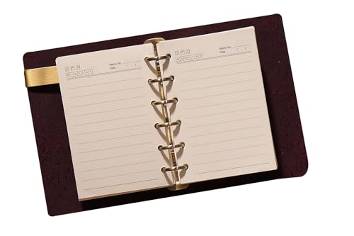 KISSKI·H Olvido A7 Nachfüllbares Leder-Tagebuch, Schreib-Notizbuch, Vintage-Planer, Binder-Notizbuch mit Wickelband, 6-Ringbuch, Reisetagebuch, Notizbuch, Geschenk für Damen/Herren, Dunkelbraun KISSKI·H Olvido A7 Nachfüllbares Leder-Tagebuch, Schreib-Notizbuch, Vintage-Planer, Binder-Notizbuch mit Wickelband, 6-Ringbuch, Reisetagebuch, Notizbuch, Geschenk für Damen/Herren, Dunkelbraun von KISSKI·H Olvido