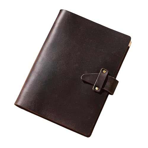 KISSKI·H Olvido Personalisiertes A5-Leder-Tagebuch für Herren, nachfüllbar, 6-Ringbuch, Reise-Notizbuch, graviertes Tagebuch, Schreib-Notizbuch für Damen, personalisierbar, Dunkelbraun von KISSKI·H Olvido