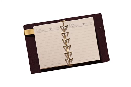 KISSKI·H Olvido Reise-Notizbuch, A7, Leder, nachfüllbar, liniert, 6-Ringbuch, Notizblock, Organizer, Vintage-Tagebuch für Studenten/Schriftsteller/Business, persönliches/geschäftliches Geschenk, Lila KISSKI·H Olvido Reise-Notizbuch, A7, Leder, nachfüllbar, liniert, 6-Ringbuch, Notizblock, Organizer, Vintage-Tagebuch für Studenten/Schriftsteller/Business, persönliches/geschäftliches Geschenk, Lila von KISSKI·H Olvido