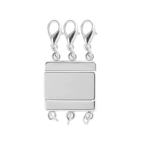 Magnetische Verschlüsse für mehrlagige Halsketten, magnetischer Verschluss für Halsketten mit drei Strängen und Verschluss aus Weißgold für mehrlagige Armbänder und Halsketten Schmuckbasteln Magnetische Verschlüsse für mehrlagige Halsketten, magnetischer Verschluss für Halsketten mit drei Strängen und Verschluss aus Weißgold für mehrlagige Armbänder und Halsketten Schmuckbasteln von KISSPAT