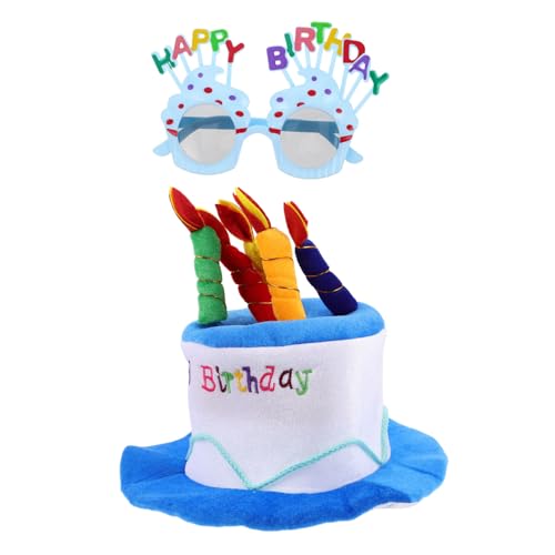 KITANDOVE Lustiges Geburtstagskuchen-hut-sonnenbrillen-set Plüsch-foto-requisiten Für Frauen Und Männer Für Geburtstags-fotoautomaten Happy Birthday-zubehör KITANDOVE Lustiges Geburtstagskuchen-hut-sonnenbrillen-set Plüsch-foto-requisiten Für Frauen Und Männer Für Geburtstags-fotoautomaten Happy Birthday-zubehör von KITANDOVE