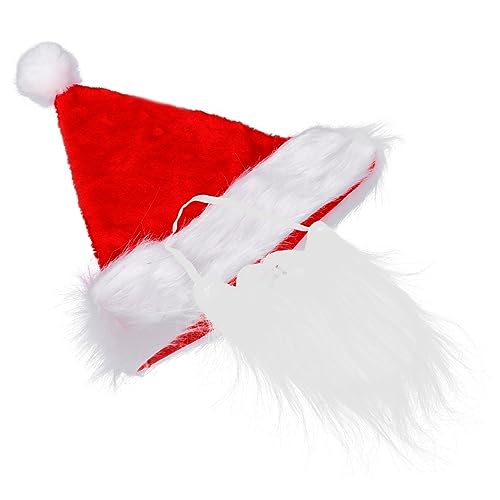 KITANDOVE 1 Set Weihnachtsfeier Bühnenkostüme Cosplay Requisiten Weihnachtsmann Dekorationen Weihnachtsmann Ankleidezubehör Weihnachtsmannmütze Bart Weihnachtsmann Kopfschmuck KITANDOVE 1 Set Weihnachtsfeier Bühnenkostüme Cosplay Requisiten Weihnachtsmann Dekorationen Weihnachtsmann Ankleidezubehör Weihnachtsmannmütze Bart Weihnachtsmann Kopfschmuck von KITANDOVE