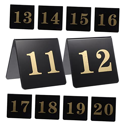 KITANDOVE 10 Stück Digitale Tischnummernschilder, Tischnummern Für Empfänge, Tischnummern Für Hochzeiten, Schilder Für Bankette, Schreibtischschilder, Tischnummern Für Hochzeitsempfänge, von KITANDOVE