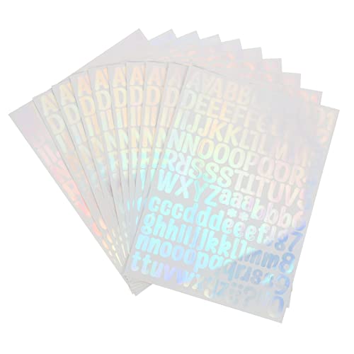 KITANDOVE 10blätter Selbstklebende Vinyl Buchstaben Und Zahlen Aufkleber Und Reflektierend Für Briefkästen Adressbeschilderung Und Scrapbooking Leicht Zu Entfernen Und Einfach Anzubringen KITANDOVE 10blätter Selbstklebende Vinyl Buchstaben Und Zahlen Aufkleber Und Reflektierend Für Briefkästen Adressbeschilderung Und Scrapbooking Leicht Zu Entfernen Und Einfach Anzubringen von KITANDOVE