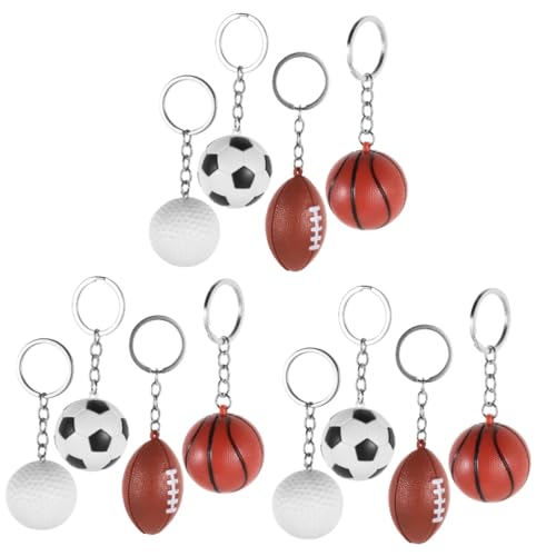 KITANDOVE 12 Stk Sportperiphere Fußball-partygeschenke Gefälligkeiten Für Sportpartys Partygeschenke Zum Thema Sport Tragbarer Sportball-schlüsselanhänger Sport Schmuck Plastik KITANDOVE 12 Stk Sportperiphere Fußball-partygeschenke Gefälligkeiten Für Sportpartys Partygeschenke Zum Thema Sport Tragbarer Sportball-schlüsselanhänger Sport Schmuck Plastik von KITANDOVE