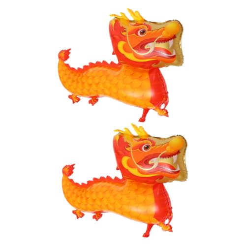 KITANDOVE 2St Ballon chinese new year chinesisch neujahr Größe toy Partyzubehör Partydekoration für das neue Jahr Chinesisches Drachendekor Aluminiumfolie Partybedarf Mondkalender schmücken von KITANDOVE