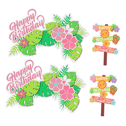 KITANDOVE 4 Stücke Hawaiianische Party Kuchen Topper Geburtstag Kuchen Dekorative Picks Fotografie Prop KITANDOVE 4 Stücke Hawaiianische Party Kuchen Topper Geburtstag Kuchen Dekorative Picks Fotografie Prop von KITANDOVE