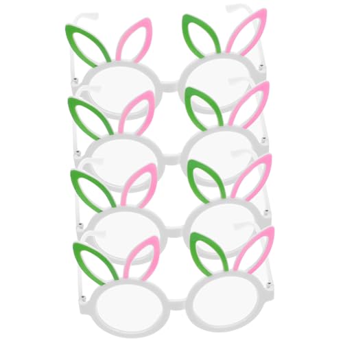 KITANDOVE 4-teilige Sonnenbrillen Mit Hasenohren Für Kinder Abs-Material Party Und Festivaldekoration Fotorequisiten Für Osterfeiern von KITANDOVE