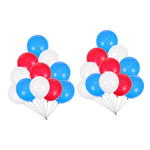 KITANDOVE 50 Stück 2022 Britische Jubiläumsballons Gedenkornament Platin-Jubiläumsdekorationen 2022 latex luftballons latex ballons hochzeitsdeko bedruckte Latexballons 2022 Partyballons von KITANDOVE