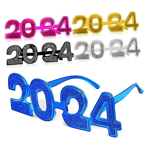 KITANDOVE 5Stücke Silvester Partybrille Neujahrsbrillen mit Glitzer Komfortables Kunststoffmaterial für Partys und Veranstaltungen Farben Erhältlich KITANDOVE 5Stücke Silvester Partybrille Neujahrsbrillen mit Glitzer Komfortables Kunststoffmaterial für Partys und Veranstaltungen Farben Erhältlich von KITANDOVE