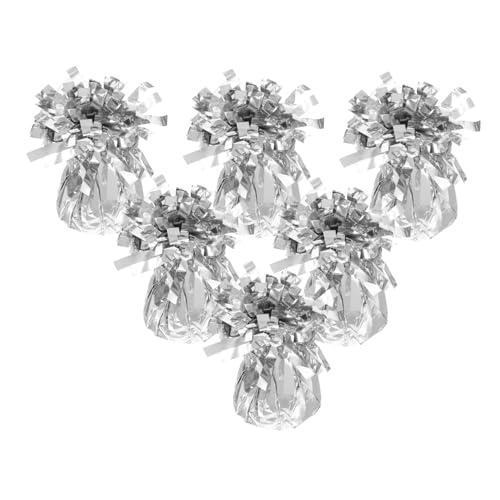 KITANDOVE 6 Stück Metallic Kunststoff Beschwerer für Hochzeit Babyparty und Feiertagsdekoration und Wiederverwendbar KITANDOVE 6 Stück Metallic Kunststoff Beschwerer für Hochzeit Babyparty und Feiertagsdekoration und Wiederverwendbar von KITANDOVE