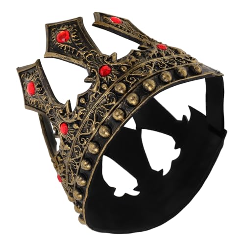 KITANDOVE Antike Requisiten Kopfschmuck Königskrone Für Erwachsene Leichte Mittelalterliche Party-dekoration Für Männer Und Jungen Kopfbedeckung Für Halloween Cosplay-bälle KITANDOVE Antike Requisiten Kopfschmuck Königskrone Für Erwachsene Leichte Mittelalterliche Party-dekoration Für Männer Und Jungen Kopfbedeckung Für Halloween Cosplay-bälle von KITANDOVE