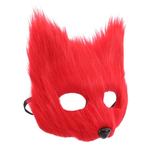 KITANDOVE Realistische Fuchsmaske mit halbem Gesicht für Erwachsene Halloween-Dekorationen Katzenmaske lustige Partymaske Plüschtiermaske für Cosplay-Requisiten KITANDOVE Realistische Fuchsmaske mit halbem Gesicht für Erwachsene Halloween-Dekorationen Katzenmaske lustige Partymaske Plüschtiermaske für Cosplay-Requisiten von KITANDOVE