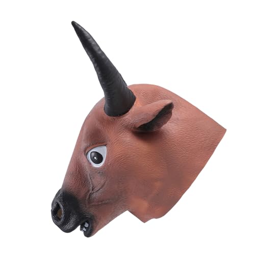 KITANDOVE Kuhmaske, Dekomaske, Tierkopfmasken, Party, Cosplay, Kopfbedeckung, Dekorative Tiermaske, Verkleidungsmaske, Halloween Kostümzubehör, Halloween Partymaske, Halloween Kopfbedeckung KITANDOVE Kuhmaske, Dekomaske, Tierkopfmasken, Party, Cosplay, Kopfbedeckung, Dekorative Tiermaske, Verkleidungsmaske, Halloween Kostümzubehör, Halloween Partymaske, Halloween Kopfbedeckung von KITANDOVE