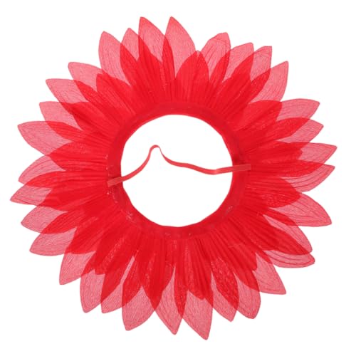KITANDOVE Rotes Blumenstirnband Simulation Sonnenblumenkopfbedeckung Karneval Kopfbedeckung Partyzubehör Bühnenauftrittsuit KITANDOVE Rotes Blumenstirnband Simulation Sonnenblumenkopfbedeckung Karneval Kopfbedeckung Partyzubehör Bühnenauftrittsuit von KITANDOVE