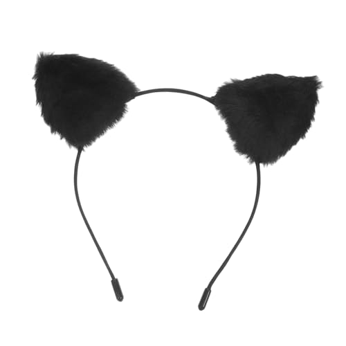 KITANDOVE Stirnband Mit Katzenohren Braune Ohren Pelziger Kopf Ohren Und Einer Schwarzen Katze Katzenohren Stirnband Schwarz Schwarze Katze Pelzstirnbänder Für Frauen Black Plüsch KITANDOVE Stirnband Mit Katzenohren Braune Ohren Pelziger Kopf Ohren Und Einer Schwarzen Katze Katzenohren Stirnband Schwarz Schwarze Katze Pelzstirnbänder Für Frauen Black Plüsch von KITANDOVE