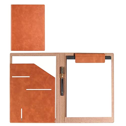 Klemmbrett A4 mit Deckel, Klemmbretter aus PU Leder A4 Klemmbrett mit Aufbewahrung, Klemmbretter Kreatives Aktenordner Studenten Ordner für Klassenzimmer, Büros, Restaurants ( Color : Orange , Size : Klemmbrett A4 mit Deckel, Klemmbretter aus PU Leder A4 Klemmbrett mit Aufbewahrung, Klemmbretter Kreatives Aktenordner Studenten Ordner für Klassenzimmer, Büros, Restaurants ( Color : Orange , Size : von KITCISSL
