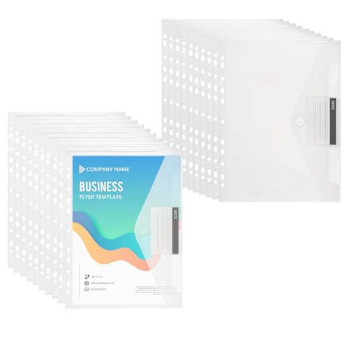 20 Stück Dokumententasche A4 - Dokumentenmappe A4 zum Abheften, Wasserdicht 11-fach Lochrand Sammelmappe mit Etikettentasche und Klettverschluss, Geeignet für Büroorganisation und Aktenaufbewahrung 20 Stück Dokumententasche A4 - Dokumentenmappe A4 zum Abheften, Wasserdicht 11-fach Lochrand Sammelmappe mit Etikettentasche und Klettverschluss, Geeignet für Büroorganisation und Aktenaufbewahrung von KITDAHOM