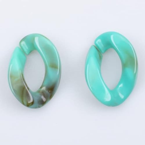 50PCS Acryl Kette Link 17 * 23mm Twisted Kette Zusammengesetzte Teile Perlen für DIY Schmuck Liefert Erkenntnisse Material 50PCS Acryl Kette Link 17 * 23mm Twisted Kette Zusammengesetzte Teile Perlen für DIY Schmuck Liefert Erkenntnisse Material von KIUSE