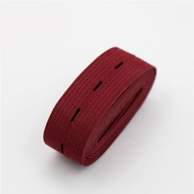 KIUSE Elastische Bänder, 20 mm, gewebtes Knopfloch-Gummiband, Elast-Stretchband, verlängertes Finish-Band, DIY-Nähen, Bekleidungszubehör von KIUSE