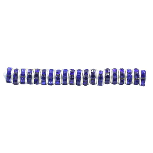 KIXZSAZ 100 Stück Strass Rondelles Charm Spacer Perlen liefert lose Perlen DIY Ohrring Armband Halskette Zubehör, Dunkelblau, 8MM100 Stück KIXZSAZ 100 Stück Strass Rondelles Charm Spacer Perlen liefert lose Perlen DIY Ohrring Armband Halskette Zubehör, Dunkelblau, 8MM100 Stück von KIXZSAZ