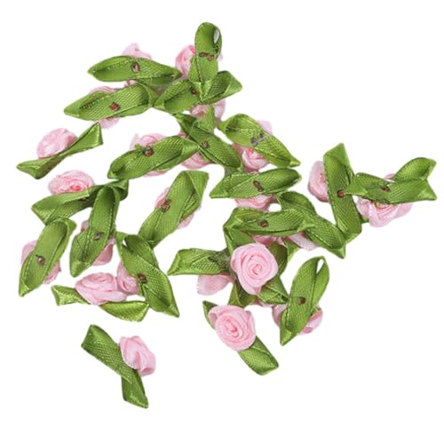 KIXZSAZ 100 Stück verleihen Kunsthandwerk einen Hauch von Klasse. Satinband Blumen für künstlerische Dekoration, Blumen, künstliche, modisch, Rosa KIXZSAZ 100 Stück verleihen Kunsthandwerk einen Hauch von Klasse. Satinband Blumen für künstlerische Dekoration, Blumen, künstliche, modisch, Rosa von KIXZSAZ