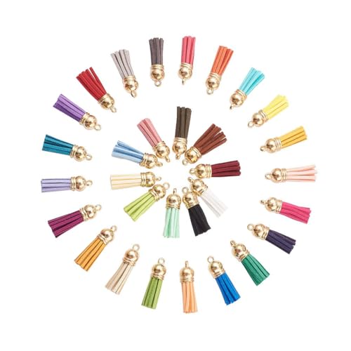 KIXZSAZ 100 Teile/Satz Multi Color Schlüsselbund Quaste Mit Fransen Zubehör Geschenke Und Geschenke DIY Tasse Zubehör Gold Kappe Gold KIXZSAZ 100 Teile/Satz Multi Color Schlüsselbund Quaste Mit Fransen Zubehör Geschenke Und Geschenke DIY Tasse Zubehör Gold Kappe Gold von KIXZSAZ
