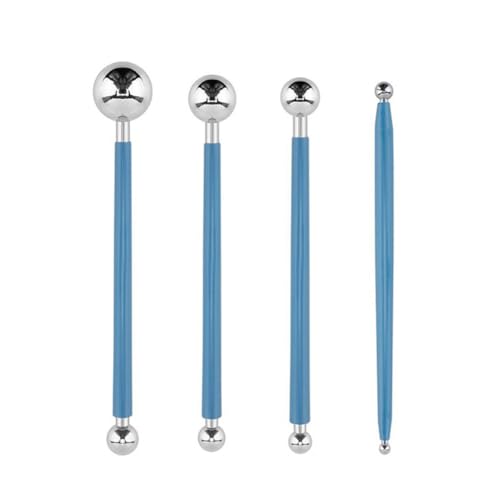KIXZSAZ 4 teiliges professionelles Modellierwerkzeug aus Ton, DIY Handwerk, verschleißfeste, leichte Keramikpuppen Formstäbchen von KIXZSAZ