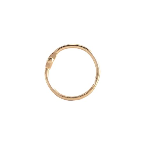 KIXZSAZ 50 Stück Metallbinderringe Kreis Loseblatt Buchrahmen Zuhause Schule Notizblock Karten Sammelalbum Handwerk Ringzubehör, Gold, innen 20mm KIXZSAZ 50 Stück Metallbinderringe Kreis Loseblatt Buchrahmen Zuhause Schule Notizblock Karten Sammelalbum Handwerk Ringzubehör, Gold, innen 20mm von KIXZSAZ