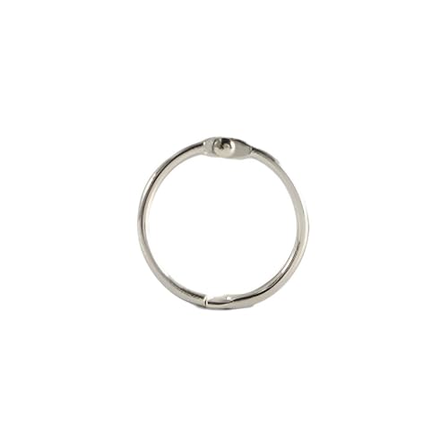 KIXZSAZ 50 Stück Metallbinderringe Kreis Loseblatt Buchrahmen Zuhause Schule Notizblock Karten Sammelalbum Handwerk Ringzubehör, Silber, innen 25mm KIXZSAZ 50 Stück Metallbinderringe Kreis Loseblatt Buchrahmen Zuhause Schule Notizblock Karten Sammelalbum Handwerk Ringzubehör, Silber, innen 25mm von KIXZSAZ