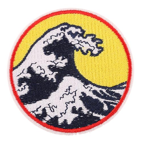 KIXZSAZ Bestickter Aufnäher Great Wave Off Kanagawa, praktisch, verschiedene Stile, Applikationen, Verzierungen, Nähzubehör für Hemden, D3R C 4 7 KIXZSAZ Bestickter Aufnäher Great Wave Off Kanagawa, praktisch, verschiedene Stile, Applikationen, Verzierungen, Nähzubehör für Hemden, D3R C 4 7 von KIXZSAZ