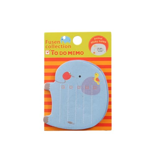 KIXZSAZ Cartoon niedliche Tier Haftnotizen Kawaii Notiz Notizblock Schüler Schule Büro Lesezeichen Memo Aufkleber für Kindergeschenke, Elefant KIXZSAZ Cartoon niedliche Tier Haftnotizen Kawaii Notiz Notizblock Schüler Schule Büro Lesezeichen Memo Aufkleber für Kindergeschenke, Elefant von KIXZSAZ