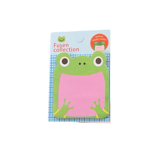 KIXZSAZ Cartoon niedliche Tier Haftnotizen Kawaii Notiz Notizblock Schüler Schule Büro Lesezeichen Memo Aufkleber für Kindergeschenke, Frosch KIXZSAZ Cartoon niedliche Tier Haftnotizen Kawaii Notiz Notizblock Schüler Schule Büro Lesezeichen Memo Aufkleber für Kindergeschenke, Frosch von KIXZSAZ