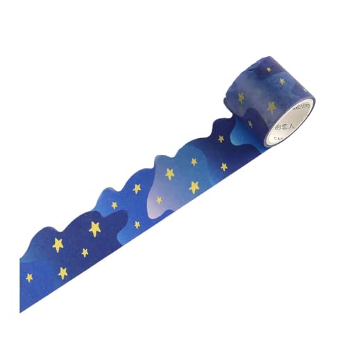 KIXZSAZ Dekoratives Klebeband Set, einfach anzubringen und wasserfest, um DIY Projekten Farbe zu verleihen. Papier Regenbogen Blumen Straßen Wolken Aufkleber, Sternennacht KIXZSAZ Dekoratives Klebeband Set, einfach anzubringen und wasserfest, um DIY Projekten Farbe zu verleihen. Papier Regenbogen Blumen Straßen Wolken Aufkleber, Sternennacht von KIXZSAZ