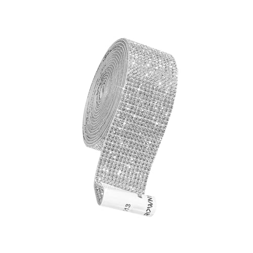 KIXZSAZ Exquisiter Kristall Strass Diamantband DIY Aufkleber, Silber 1.4 cm, 1.4 cm 1.8 cm 2.7 cm KIXZSAZ Exquisiter Kristall Strass Diamantband DIY Aufkleber, Silber 1.4 cm, 1.4 cm 1.8 cm 2.7 cm von KIXZSAZ