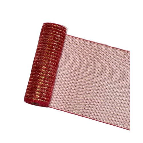 KIXZSAZ Folien Deko Netzband, glänzend, für auffällige Kränze, Polyester, weißes Weihnachtsbaumband, weihnachtliches Netzband, D, 26cm KIXZSAZ Folien Deko Netzband, glänzend, für auffällige Kränze, Polyester, weißes Weihnachtsbaumband, weihnachtliches Netzband, D, 26cm von KIXZSAZ