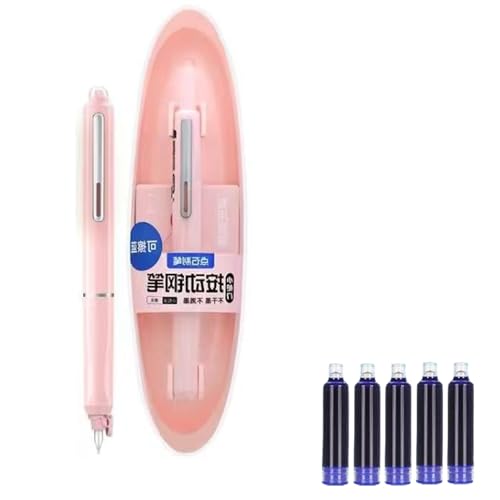 KIXZSAZ Füllfederhalter Set, 0,38 mm, Erfahrung mit nachfüllbaren Patronen, elegantes Schreibleck, nachfüllbares Kit, Schreibfederhalter, Rosa KIXZSAZ Füllfederhalter Set, 0,38 mm, Erfahrung mit nachfüllbaren Patronen, elegantes Schreibleck, nachfüllbares Kit, Schreibfederhalter, Rosa von KIXZSAZ