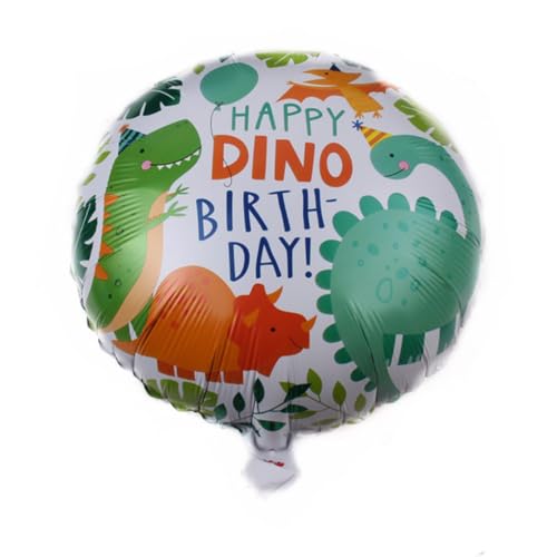 KIXZSAZ Geburtstagsballons Aluminiumfolie Leichter Hausballon Raumdekorationssatz 18 Zoll Fotorequisiten Partyzubehör, Dinosaurier Elemente KIXZSAZ Geburtstagsballons Aluminiumfolie Leichter Hausballon Raumdekorationssatz 18 Zoll Fotorequisiten Partyzubehör, Dinosaurier Elemente von KIXZSAZ