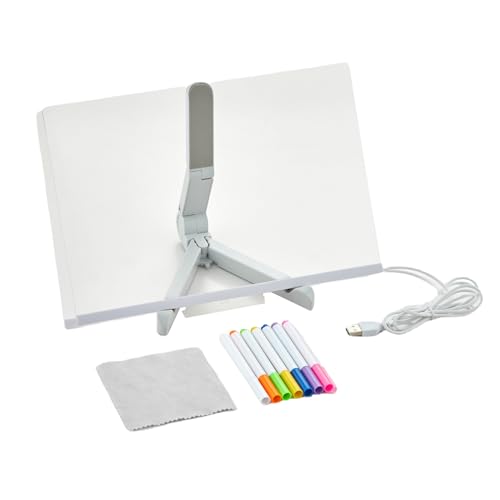 KIXZSAZ LED Zeichenbrett, klares Display für kreative Köpfe, leuchtendes Acryl Nachrichtenbrett, leuchtendes Acryl Nachrichtenbrett, langlebig, 20 * 20cm von KIXZSAZ