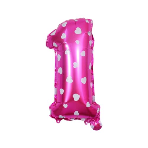 KIXZSAZ Lebendige und dekorative Buchstaben Folienballons für Geburtstagsfeier, Buchstaben aus Aluminiumlegierung, Geburtstagsfeier, Hochzeitsdekoration, Rosa,1, 16 Zoll KIXZSAZ Lebendige und dekorative Buchstaben Folienballons für Geburtstagsfeier, Buchstaben aus Aluminiumlegierung, Geburtstagsfeier, Hochzeitsdekoration, Rosa,1, 16 Zoll von KIXZSAZ
