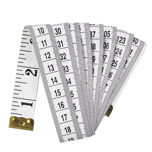 KIXZSAZ Maßband zum Nähen, 300 cm, klare Skala, Körpermaß, Markierungslineal, metrisch, aufrollbar, tragbares Brust-Zentimetermessgerät, Schwarz von KIXZSAZ