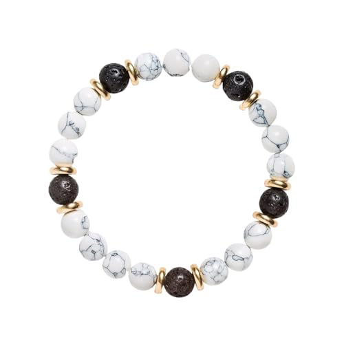KIXZSAZ Modisches Perlenarmband, einzigartige Herren und Damenarmbänder für Glückssteine, modische Original Steinperlen KIXZSAZ Modisches Perlenarmband, einzigartige Herren und Damenarmbänder für Glückssteine, modische Original Steinperlen von KIXZSAZ