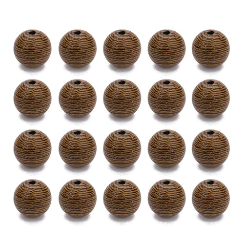 KIXZSAZ Natürliche Holzperlen, Streifen, glatte Oberfläche, Schmuckzubehör, kein Grat, leichte, lose Perlen mit Loch für Armbänder, Pack 10mm Loch 1.5mm, 50 Stück KIXZSAZ Natürliche Holzperlen, Streifen, glatte Oberfläche, Schmuckzubehör, kein Grat, leichte, lose Perlen mit Loch für Armbänder, Pack 10mm Loch 1.5mm, 50 Stück von KIXZSAZ