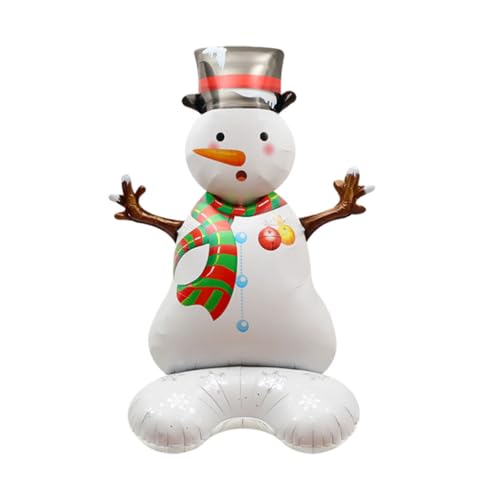 KIXZSAZ Partydekorationen, Weihnachts Folienballons für den Weihnachtstag, Party Ballon, Weihnachten, geeignet für jeden Ort, Mehrfarbig, Schneemann strecken von KIXZSAZ