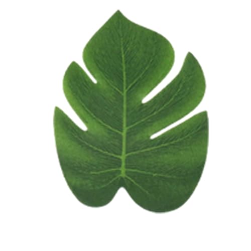 KIXZSAZ Tropische Palmblätter, Tischdekoration, geruchlos, Hochzeitsdeko, waschbar, künstliche tropische Palme, Geburtstagsdekoration, Party, Grün, Typ1, 5.9 Zoll KIXZSAZ Tropische Palmblätter, Tischdekoration, geruchlos, Hochzeitsdeko, waschbar, künstliche tropische Palme, Geburtstagsdekoration, Party, Grün, Typ1, 5.9 Zoll von KIXZSAZ