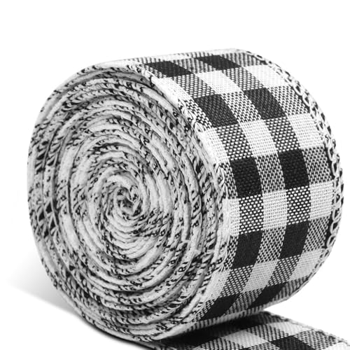 KIXZSAZ Weihnachten Leinen Wired Ribbon Zubehör Plaid Sackleinen Gitterstoff Weihnachtsdekoration Shower Party Ornaments Crafts KIXZSAZ Weihnachten Leinen Wired Ribbon Zubehör Plaid Sackleinen Gitterstoff Weihnachtsdekoration Shower Party Ornaments Crafts von KIXZSAZ
