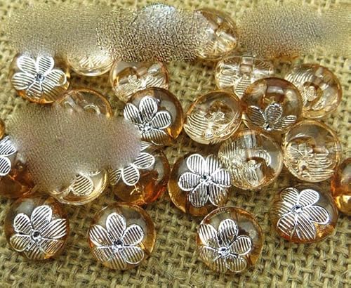 100 STÜCKE 12,5 MM Blume Acrylkugel Knöpfe Mantel Nähen Kleidung Zubehör Dekoration Kleidungsstück Knopf A-017-1-Hellbraun 100 STÜCKE 12,5 MM Blume Acrylkugel Knöpfe Mantel Nähen Kleidung Zubehör Dekoration Kleidungsstück Knopf A-017-1-Hellbraun von KIYANSH