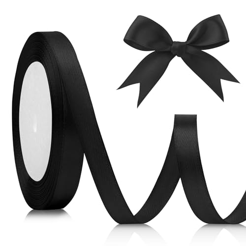 Geschenkband Schwarz 10mm, 22meters Satinband Schwarz Schleifenband Schwarz Geschenkband Weihnachten Schwarzes Band Stoff Schwarz Trauerschleife Trauerband Schwarzes Schleifenband Dekoband Taufe Geschenkband Schwarz 10mm, 22meters Satinband Schwarz Schleifenband Schwarz Geschenkband Weihnachten Schwarzes Band Stoff Schwarz Trauerschleife Trauerband Schwarzes Schleifenband Dekoband Taufe von KIYFXA
