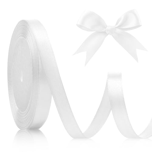 Satinband Weiss 10mm, 22meters Geschenkband Weiss Schleifenband Weiss Geschenkband Weiß Geschenkband Weihnachten Dekoration Geschenkband Stoff für Geschenkband Hochzeit Brautstrauß Bastelarbeiten Satinband Weiss 10mm, 22meters Geschenkband Weiss Schleifenband Weiss Geschenkband Weiß Geschenkband Weihnachten Dekoration Geschenkband Stoff für Geschenkband Hochzeit Brautstrauß Bastelarbeiten von KIYFXA